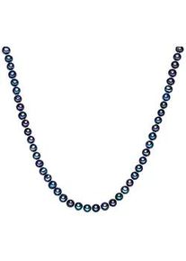 Lulu & Jane Perlenkette LULU & JANE "AV226", blau, Halsketten, Damen, 120,0cm, Perlen, Perlenkette