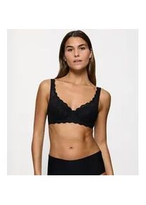 Balconette-BH Triumph "Amourette", Damen, Gr. 70, Cup A, schwarz, Microtouch, Obermaterial: 51% Polyamid, 22% Elasthan, 16% Baumwolle, 11% Polyester, unifarben, BHs Balconette-BH, Stretch-Spitze, weich, feminin, breite Tr&auml;ger