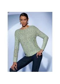 CR&Eacute;ATION L Strickpullover CREATION L "Pullover", Damen, Gr. 40, apfel, pistazie, gemustert, 79% Polyacryl, 13% Polyester, 8% Polyamid, gemustert, unifarben, Pullover Strickpullover