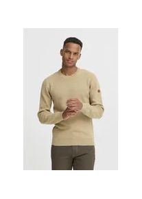 Strickpullover Blend "BHFintano", Damen, Gr. XL, crockery, Feinstrick, 70% Baumwolle (Recycled), 30% Polyester (Recycled), unifarben, Basic, schmal normal, Rundhals, Pullover Strickpullover, Stilvoller Basic Strickpullover