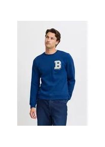 Rundhalspullover Blend "BHSweatshirt", Herren, Gr. XL, estate blau, Sweatware, 50% Baumwolle, 50% Polyester, bedruckt, regular fit normal, Rundhals, eingesetzt, Pullover Rundhalspullover, L&auml;ssiger Sweatpullover mit Print