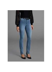 Slim-fit-Jeans Arizona "Ultra Stretch", Damen, Gr. 52, N-Gr, blau used, Obermaterial: 63% Baumwolle, 32% Polyester, 5% Elasthan, Basic, Jeans Slim-fit-Jeans