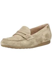 Mokassin Paul Green "Paul Green Mokassin Veloursleder", Damen, Gr. 38, beige, Veloursleder, Schuhe Mokassin