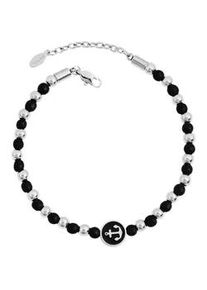 Adelia&acute;s Edelstahlarmband ADELIA ́S "Damen Armband Anker aus Edelstahl 20+5 cm", schwarz, Armb&auml;nder, Damen, 20+5, Edelstahl, Edelstahlarmband