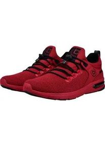 Slip-On Sneaker Bugatti, Herren, Gr. 42, rot, Textil, Schuhe, Freizeit-Sneaker, Schlupfschuh, Halbschuh mit Schnellverschluss