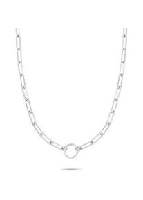 Charm-Kette Tamaris "Schmuck Geschenk Edelstahl Charm Halskette The Link Chain", edelstahlfarben, Halsketten, Damen, Edelstahl, L: 45 B: 0,93mm, B:0,93mm