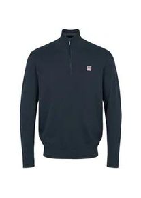 Rundhalspullover VINSON "VINSON Sweater VMJulius", Herren, Gr. XL, schwarz sapphire, Obermaterial: 100% Nylon, Pullover Rundhalspullover