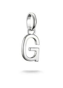 Charm Buchstabe Thomas Sabo "Charm Alphabet/Buchstabe - Connect", silber (silberfarben), Charms, Damen, G, Silber 925 (recycelt)