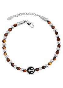 Adelia&acute;s Edelstahlarmband ADELIA ́S "Damen Armband Anker aus Edelstahl 20+5 cm", braun, Armb&auml;nder, Damen, 20+5, Edelstahl, Edelstahlarmband