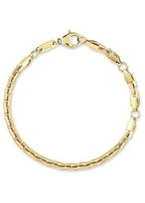 Edelstahlarmband Copenhagen Studios "Schmuck Geschenk Edelstahl Armkette Unisex", gelbgoldfarben, Armb&auml;nder, Damen, 22cm, Edelstahl, Edelstahlarmband