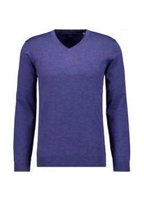 Rundhalspullover Ragman, Herren, Gr. 54, blau (blau, melange, 782), 100% Wolle, Pullover Rundhalspullover