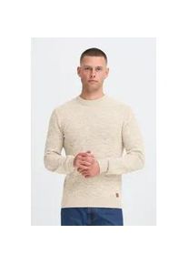 Strickpullover Blend "BHDanno", Herren, Gr. XXL, bone wei&szlig;, Grobstrick, 70% Baumwolle (Recycled), 30% Polyester (Recycled), meliert, normal normal, Rundhals, Pullover Strickpullover, Klassischer Grobstrickpullover