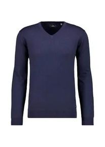 Rundhalspullover Ragman, Herren, Gr. 60, blau (marineblau), 100% Wolle, Pullover Rundhalspullover