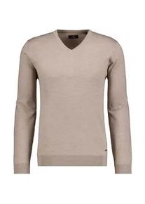 Rundhalspullover Ragman, Herren, Gr. 58, beige, 100% Wolle, Pullover Rundhalspullover