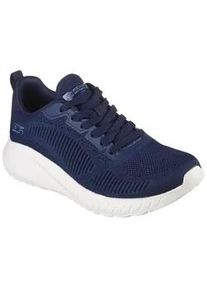Sneaker Skechers "BOBS SQUAD CHAOS FACE OFF", Damen, Gr. 40, blau (navy), Textil, Schuhe Sneaker, Freizeitschuh, Halbschuh, Schn&uuml;rschuh mit Komfort-Innensohle