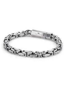 K&ouml;nigsarmband Fynch-Hatton "Schmuck Geschenk Edelstahl Armkette The King Chain", silber (silberfarben), Armb&auml;nder, Herren, 18,5cm, Edelstahl, K&ouml;nigsarmband