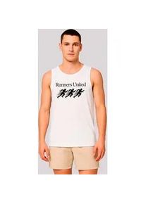 Muskelshirt F4NT4STIC "Sports Runners United Tanktop", Damen, Gr. M, wei&szlig;, Obermaterial: 100% Polyester, regular fit, Rundhals, ohne B&uuml;ndchen, Shirts, Sport Shirt