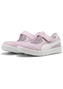 Sneaker Puma "Courtflex v3 Lina Sneakers M&auml;dchen", Damen, Gr. 32, wei&szlig; (rose mauve wei&szlig; pink), Obermaterial: Synthetik, Textil; Futter: Textil; Innensohle: Textil; Laufsohle: Synthetik, Gummi, Schuhe Sneaker