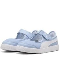 Sneaker Puma "Courtflex v3 Lina Sneakers M&auml;dchen", Damen, Gr. 32, wei&szlig; (haute tropic wei&szlig; blau), Obermaterial: Synthetik, Textil; Futter: Textil; Innensohle: Textil; Laufsohle: Synthetik, Gummi, Schuhe Sneaker