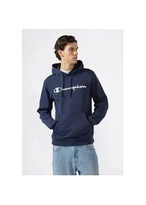 Kapuzensweatshirt Champion "BASICS Fleece Hoodie Large Logo", Herren, Gr. S (44/46), nny, ns, Obermaterial: 55% Baumwolle, 45% Polyester, Sweatshirts