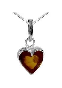 Kette mit Anh&auml;nger OSTSEE-SCHMUCK "OSTSEE-SCHMUCK Kette mit Anh&auml;nger Herz Kette mit Anh&auml;nger Herz", silber, Halsketten, Damen, 36 bis 38cm, Silber 925 (Sterlingsilber), L: 36 38