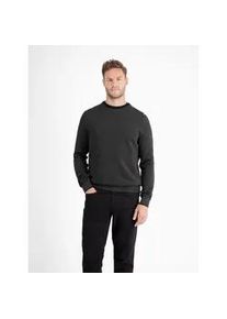 Strickpullover Lerros "Sportiver Strickpullover", Herren, Gr. XL, schwarz, 100% Baumwolle, Rundhals, Pullover Strickpullover