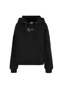 Kapuzenpullover Karl Kani "Karl Kani Damen Karl Kani Small Signature Essential Os Hoodie", Damen, Gr. XXS, schwarz, 80% Baumwolle, 20% Polyester, oversize, ohne Ausschnitt, Pullover Kapuzenpullover