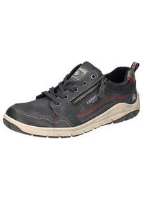 Sneaker Lerros, Herren, Gr. 45, navy, Lederimitat, kontrastfarbene Details, Schuhe Sneaker, Schn&uuml;rschuh, Freizeitschuh, Halbschuh mit Rei&szlig;verschluss