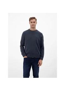 Strickpullover Lerros "Herren Strickpullover, weich wie Samt", Damen, Gr. 3XL, classic navy, 82% Baumwolle, 18% Polyester, Rundhals, Pullover Strickpullover