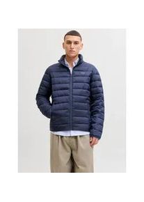 Jack & Jones Steppjacke JACK & JONES "JJLOUIS LIGHT PUFFER COLLAR", Herren, Gr. XS, navy blazer, Web, Obermaterial: 100% Polyester, unifarben, regular fit, hoch geschlossener Ausschnitt, Jacken Steppjacke