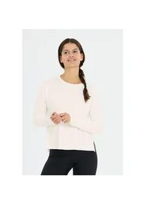 ENDURANCE ATHLECIA Langarmshirt ATHLECIA "Pacy", Damen, Gr. 38, wei&szlig;, 94% Polyester, 6% Elasthan, unifarben, normal, Rundhals, Shirts Langarmshirt, aus atmungsaktivem Funktionsmaterial
