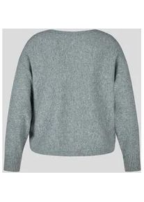 Strickpullover Lecomte "Pullover", Damen, Gr. 44, grau, 50%Wolle, 30%Polyamid, 20%Modal, unifarben, gerader Abschluss, Pullover Strickpullover