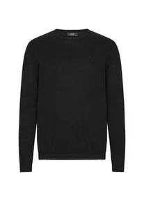 Rundhalspullover Clean Cut Copenhagen "Clean Cut Copenhagen Claude Crewneck Knit", Herren, Gr. S, schwarz, 100% Baumwolle, unifarben, normal, Rundhals, Pullover Rundhalspullover