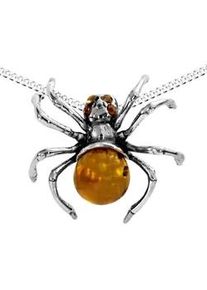 Kette mit Anh&auml;nger OSTSEE-SCHMUCK "OSTSEE-SCHMUCK Kette mit Anh&auml;nger Gleiter-Spinne" Gr. 60, silber, Halsketten, Damen, 60cm, Silber 925 (Sterlingsilber), L: 42