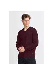 Strickpullover Blend "BHBruton", Herren, Gr. XXL, winetasting, 100% Polyester, meliert, Basic, regular fit normal, V-Ausschnitt, eng, Pullover Strickpullover, Stilvoller Strickpullover mit V-Ausschnitt