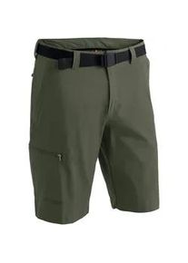 Funktionsshorts Maier Sports "Huang", Herren, Gr. 62, Normalgr&ouml;&szlig;en, moosgr&uuml;n, 90%Polyamid, 10% Elasthan, Hosen, Herren Shorts, kurze Outdoor-Hose, Bermudas mit 4 Taschen, Regular Fit