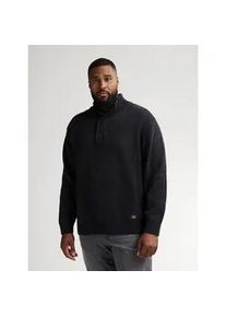 Strickpullover PETROL INDUSTRIES, Herren, Gr. 5XL, deep schwarz, Strick, Obermaterial: 87% Baumwolle, 13% Polyester, unifarben, regular fit normal, ohne Ausschnitt, Rippb&uuml;ndchen, Pullover Strickpullover, mit Rippb&uuml;ndchen