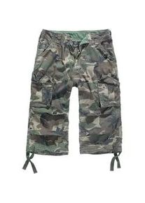 Stoffhose BRANDIT "Brandit Herren Urban Legend Cargo 3/4 Shorts", Herren, Gr. XXL, US-Gr&ouml;&szlig;en, olive camouflage, 100% Baumwolle, unifarben, normal, Hosen Stoffhose
