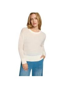 Strickpullover Zero "Damen mit Alpakawolle", Damen, Gr. 44, eggnog, Strick, Obermaterial: 45% Polyamid, 38% Polyacryl, 11% Wolle, 6% Alpaka, durchscheinend, figurbetont normal, Rundhals, eng B&uuml;ndchen krempelbar, Pullover Strickpullover, Plain/ohne Details