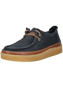 Schn&uuml;rschuh Clarks "Clarks Halbschuhe Nubukleder", Damen, Gr. 42,5, navy, Nubukleder, Schuhe Schn&uuml;rschuh