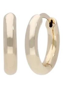 Paar Creolen Firetti "Schmuck Geschenk Silber 925 Ohrschmuck Ohrringe Klassisch", gelbgoldfarben, Ohrringe, Damen, Silber 925 (Sterlingsilber)