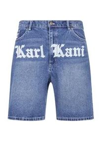 Jeansshorts Karl Kani "Karl Kani Herren Karl Kani OG Old English Denim Shorts", Herren, Gr. 30, Normalgr&ouml;&szlig;en, vintage indigo, 100% Baumwolle, Jeans Jeansshorts