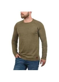 Strickpullover Blend "BHJohn", Herren, Gr. S, mocca braun, Feinstrick, 100% Baumwolle, unifarben, regular fit, Rundhals, Raglan&auml;rmel, Pullover Strickpullover, Strickpullover mit aufgerollten S&auml;umen