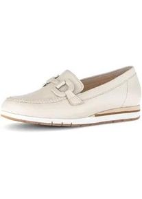 Ballerina Gabor "Sportliche Ballerina", Damen, Gr. 37,5, creme, Schuhe Ballerina