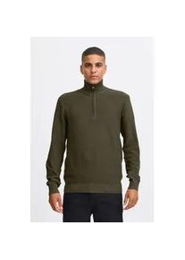 Troyer Blend "BHPullover", Herren, Gr. XL, forest night, Web, 100% Baumwolle, unifarben, regular fit, ohne Ausschnitt, eng, Pullover Troyer, Stilvoller Troyer mit Rei&szlig;verschluss