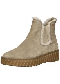 Stiefelette Paul Green "Paul Green Stiefelette Veloursleder/Textil", Damen, Gr. 40, grau, braun, Textil, Veloursleder, Schuhe Stiefelette