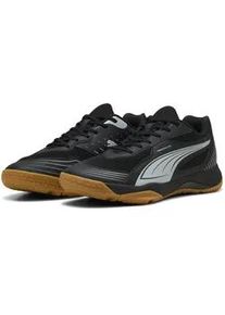 Sneaker Puma "Solarflash III Hallensportschuhe Erwachsene", Damen, Gr. 38,5, schwarz cool light gray, Obermaterial: Synthetik, Textil; Futter: Textil; Innensohle: Textil; Laufsohle: Gummi, Schuhe Sneaker