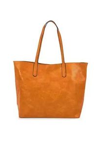 Henkeltasche Harpa "SLOAN", Damen, Gr. B/H/T: 45cm x 30cm x 15cm, hellbraun, Polyurethan (PU), unifarben, Taschen, mit herausnehmbarer Innentasche