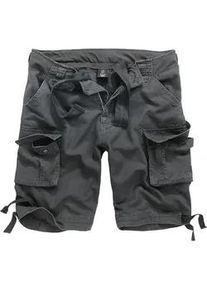 Stoffhose BRANDIT "Brandit Herren Urban Legend Cargo Shorts", Herren, Gr. 6XL, US-Gr&ouml;&szlig;en, charcoal, 65% Polyester, 35% Baumwolle, normal, Hosen Stoffhose