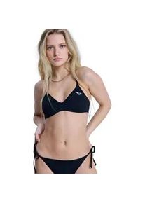 Triangel-Bikini-Top Roxy "Solid Essentials", Damen, Gr. XL, Cup B, anthrazit, Obermaterial: 85% Microfaser, 15% Elasthan;, Bikini-Oberteile